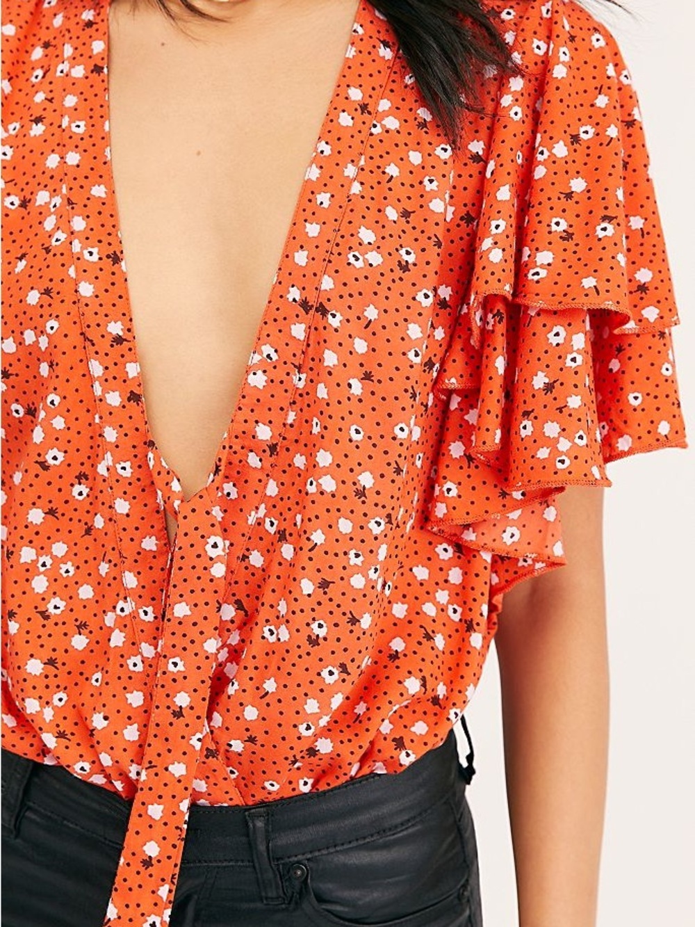 Intimately Free People Call Me Later bodysuit top, euc, sz S, guc